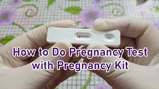 How to Do Pregnancy Urine Test at Home with a Pregnancy Kit  One Line vs Two Lines  FastSign [upl. by Adni]