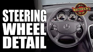 Clean Your Steering Wheel Leather Steering Wheel Detailing Guide  Mastersons Car Care [upl. by Fillbert]