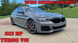 2022 BMW M550i xDrive Review  Better Value than an M5 [upl. by Veljkov]