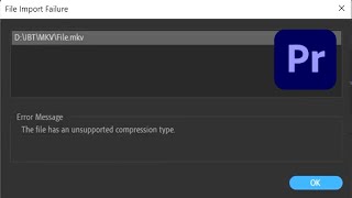 How to import mkv files into Premiere Pro 2024 100 working [upl. by Aldos]