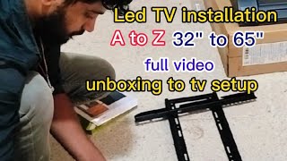 Motorola 55 inch 4k Qled tv Ultra HD AND Android Smart Tv  unboxing amp first look  Installation ❤️ [upl. by Dnomaj]