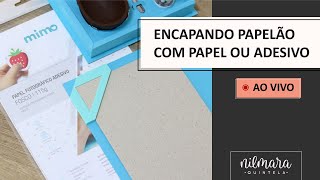 Capa dura e base cartonada com adesivo ou cola  papel [upl. by Aicetal]