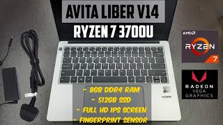 Avita Liber V14  AMD Ryzen 7  3700u  Budget Laptop Unboxing Review  Star Silver [upl. by Kemme]