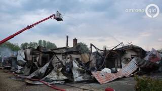 Brand legt voormalig restaurant in Elst in de as  Omroep Gelderland [upl. by Spenser]