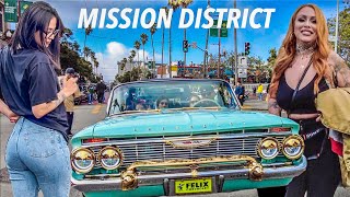 🔥NEVER SEEN SO MUCH BEAUTY LOWRIDER CAR SHOW MISSION DISTRICT SAN FRANCISCO 🇺🇸 [upl. by Arriat]