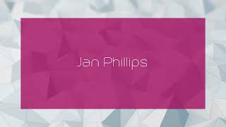 Jan Phillips  appearance [upl. by Agosto]