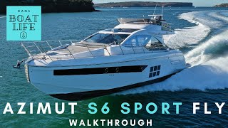 Azimut S6 Sport Fly  Detailed Yacht Tour amp Review with Dan Jones [upl. by Checani283]