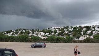 Lightning storm over Son Bou in Menorca [upl. by Eked391]