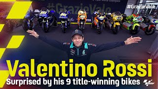 Valentino Rossi surprised by his 9 titlewinning bikes [upl. by Aramanta647]