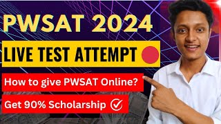 Physics Wallah Scholarship Aptitude Test LIVE Attempt 🔴  How to give PW SAT Scholarship Test [upl. by Aeniah]