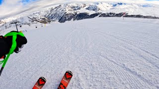 4K Skiing Italian Alps  Livigno  Fontanne Vetta  Rin  GO PRO HERO 11 [upl. by Atiuqnahs]