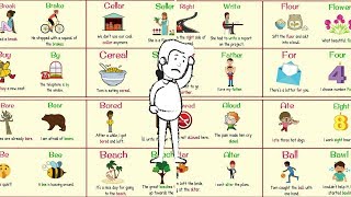 Homophones  The Most Confusing Words in the English Language  150 Homophones List [upl. by Ennairam]