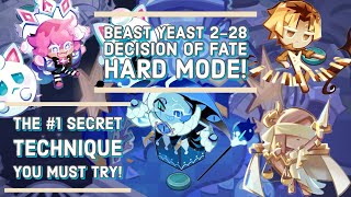 Beast Yeast 228 Decision of Fate  Hard Mode Guide  Cookie Run Kingdom [upl. by Odnomar825]