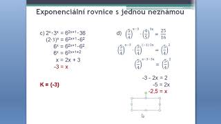 Exponenciální rovnice a nerovnice exp rovnice s 1 neznámou řešené substitucí exp nerovnice [upl. by Falo370]