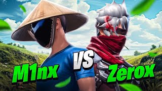 ZEROX FF VS M1NX 1V1 CRAFTLAND ONE TAP ONLY ZeroxFF M1NX [upl. by Gipsy]