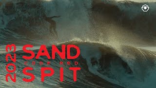 JANUARY 2023  BIG SURF IN SANTA BARBARA CALIFORNIA  CODE RED SANDSPIT [upl. by Alra]