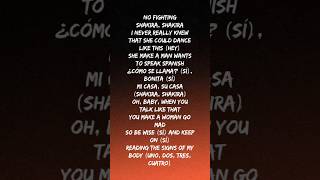 Hips dont lie lyrics  new English lyrics  trendingvideo lyrics youtube youtubeshorts [upl. by Euqnomod]