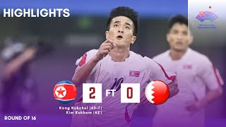 Asian Games 2023 North Korea vs Bahrain Round of 16 [upl. by Annaerda]