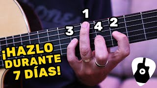 Te Reto A Hacer Este Ejercicio Durante 7 Días ¡Mejorará 100 Tu Habilidad en Guitarra [upl. by Layton]