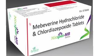 Nixspas MB Tablets Mebeverine Hydrochloride amp Chlordiazepoxide Tablets [upl. by Aniuqaoj]