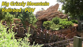 Big Grizzly Mountain Runaway Mine Cars Roller Coaster at Hong Kong Disneyland  2 POV Rides 2024 [upl. by Henning199]