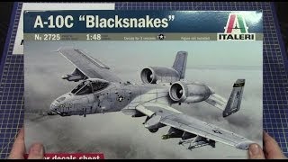 Italeri 148 Fairchild A10C Blacksnakes  2725 wwweModelscouk [upl. by Julee]