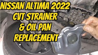 NISSAN ALTIMA 2022 REPLACE STRAINEROIL AND GASKET [upl. by Frum]