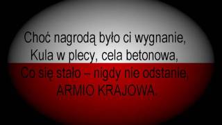 Armia Krajowa  słowa Zbigniew Kabata muzyka  Tadeusz Kaczyński [upl. by Ahsilaf]