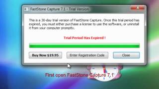 FastStone Capture 71 Serial 100  Working 20132014 [upl. by Aynatahs]