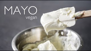 THICK vegan Mayo Recipe made from CHICKPEAS aquafaba [upl. by Eulau]