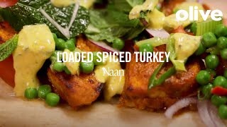 How to make Loaded spiced turkey naan [upl. by Certie855]