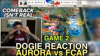 GAME 2 AKOSI DOGIE REACTION FALCONS APBREN VS AURORA [upl. by Mcnamee]