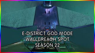 Apex Legends EDistrict WALLBREACH God Mode Rat Spot  Season 22 EASY RANK UP [upl. by Swinton73]