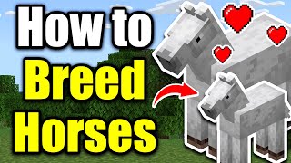 How to Breed Horses in Minecraft Easy Guide [upl. by Marietta]