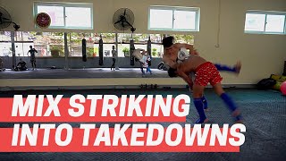 10 Ways to Mix Striking Into Takedowns [upl. by Retsevlis]