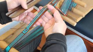 Weaving Letters on an Inkle Band [upl. by Eniloj57]