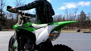 2017 kx100 fmf Shorty Intall [upl. by Gladine]