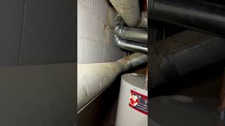 Flue for Water Heater disconnected after AC was replaced [upl. by Aley]