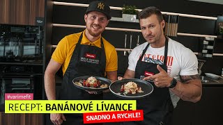 Recept na banánové lívance  Vaříme fit  Snadno a rychle [upl. by Ardnohs929]