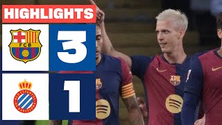 FC BARCELONA 3  1 RCD ESPANYOL I RESUMEN LALIGA EA SPORTS [upl. by Nirot]