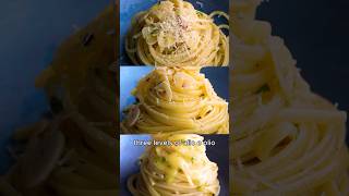 3 levels of aglio e olio pasta 🔥shorts [upl. by Calendre]