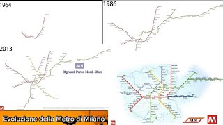 Evoluzione della metropolitana di Milano dal 1964 al 2023 🔴🟢🟡🟣🔵 Speciale 150 Iscritti [upl. by Aliuqet831]