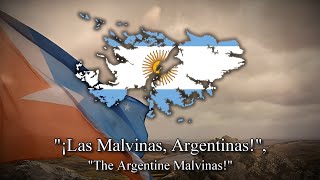 quotMarcha de las Malvinasquot Argentine Patriotic Song English  Spanish Lyrics [upl. by Rasia]