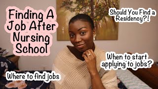 Finding a Job After Nursing School FAQ  Career Prep [upl. by Elum]