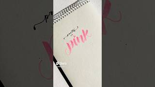 Calligraphy strokes with camline brush pen handlettering art [upl. by Buxton163]