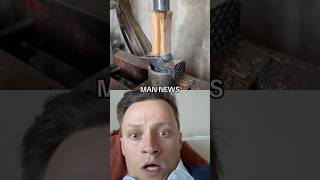 Hydraulic Press Fits Shaft Into Hammer  Man News via usernje8qd3aa0tt hammer sus hydraulic [upl. by Acisset]