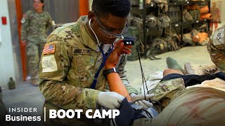 How Army Medics Are Trained To Save Lives In Combat  Boot Camp  Insider Business [upl. by Rehpoitsirhc]