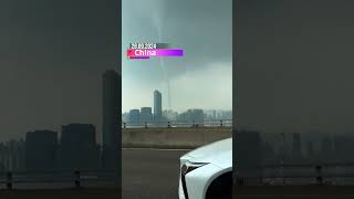 🌪️ A waterspout was sighted over Victoria Harbour in Hong Kong on September 28 2024 [upl. by Ohce]