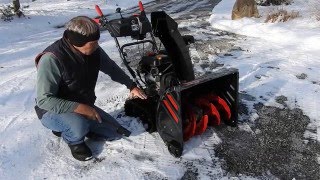 SNOWBLOWER ON A GRAVEL DRIVEWAY [upl. by Seluj]