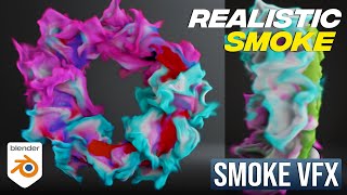 Blender 42 Beginner Tutorial  Colorful Smoke Simulation Blender Beginners [upl. by Carter893]